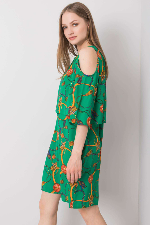 Zaļa kleita ar apdrukām Maresol RUE...