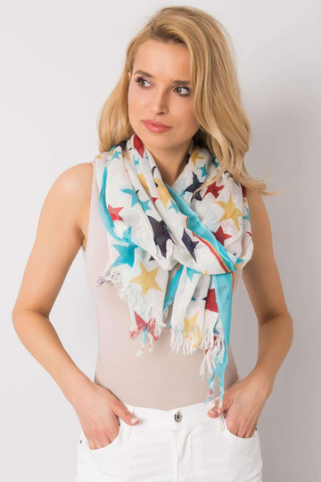 Zila šalle ar zvaigžņu apdruku 2