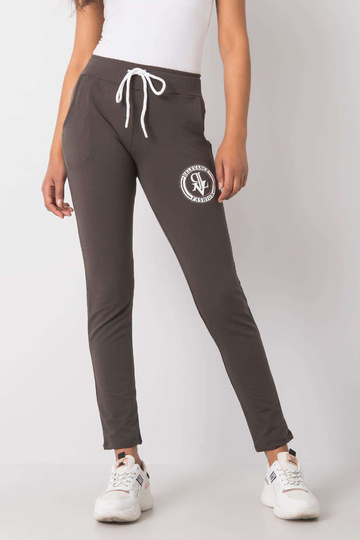 Tumšas haki krāsas bikses... 2