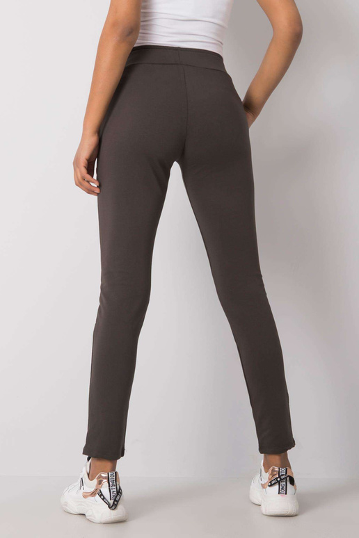 Tumšas haki krāsas bikses Cynthia