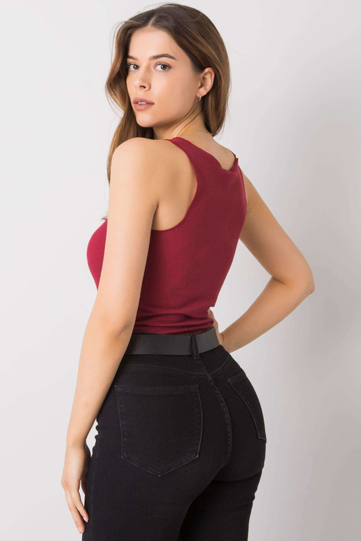 Burgundijas tops ar svītru Robertina...