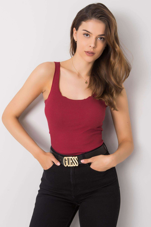 Burgundijas tops ar svītru Robertina...