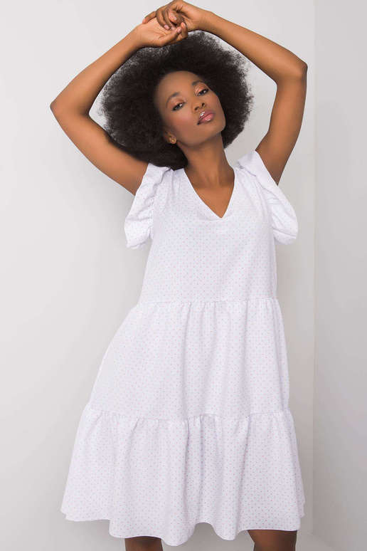 Balta punktveida kleita Aubriella RUE...