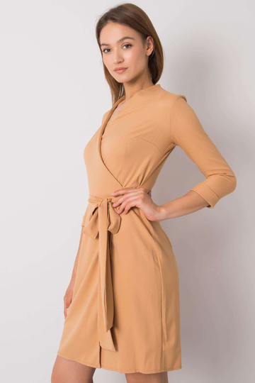 Tumši bēša kleita ar...