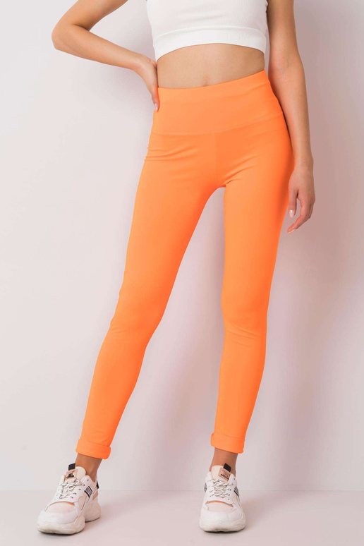 Fluo oranžie sporta legingi Leffy