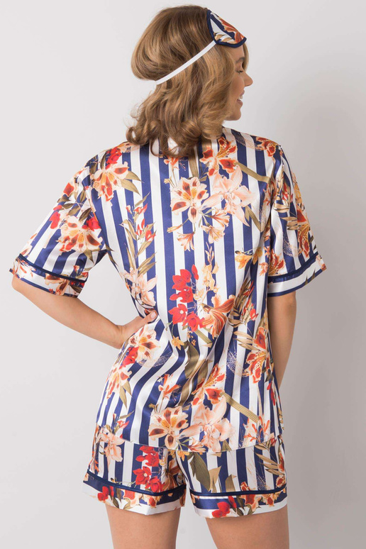 Balta un tumši zila raksta pidžama