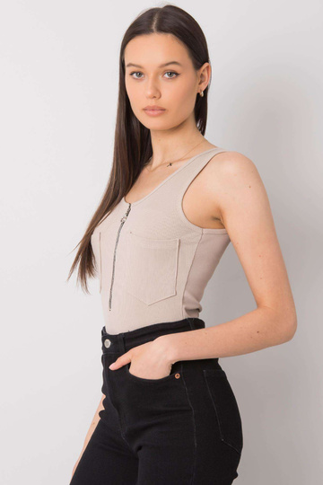 Bēšs tops ar kabatām Rosalind