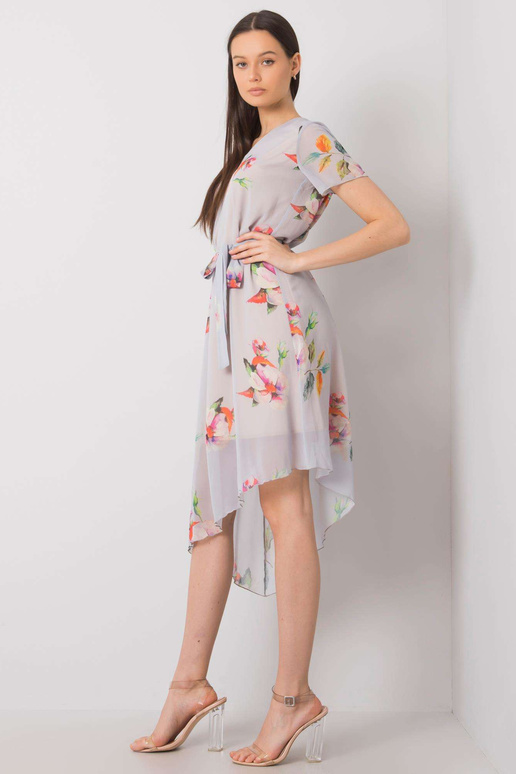 Pelēka kleita ar ziediem Noemie Pelēka kleita ar ziediem Noemie