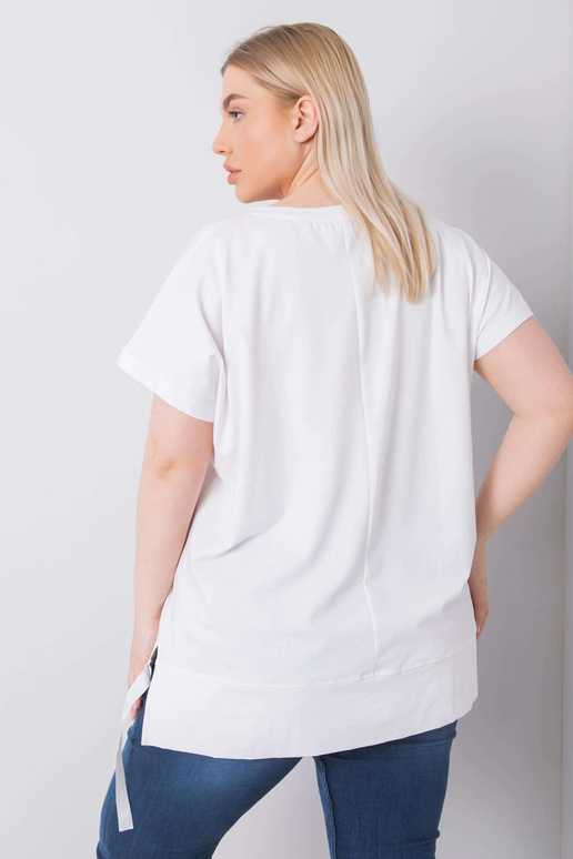 Balta plus izmēra blūze ar Marlēnas...