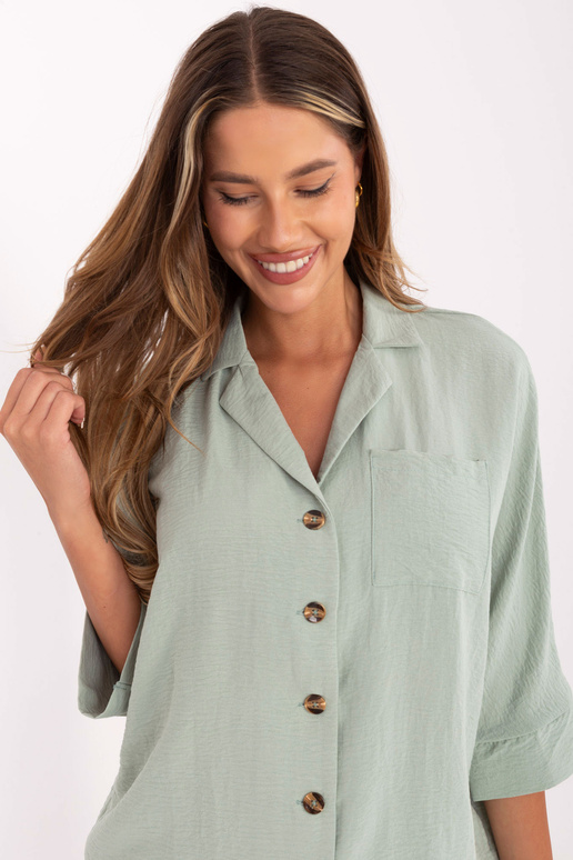 Mayra RUE PARIS gaiši zaļš krekls