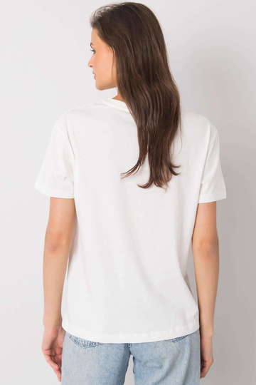 Ecru t-krekls ar apdruku Solly