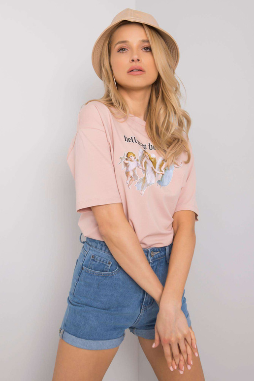 Netīri rozā T-krekls ar Jasmine RUE...