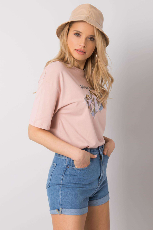 Netīri rozā T-krekls ar Jasmine RUE...