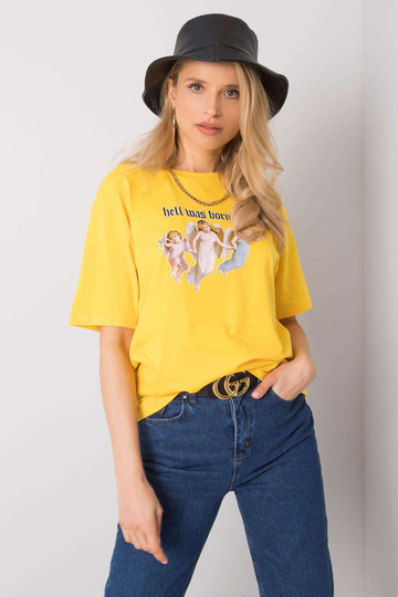 Dzeltens t-krekls ar...