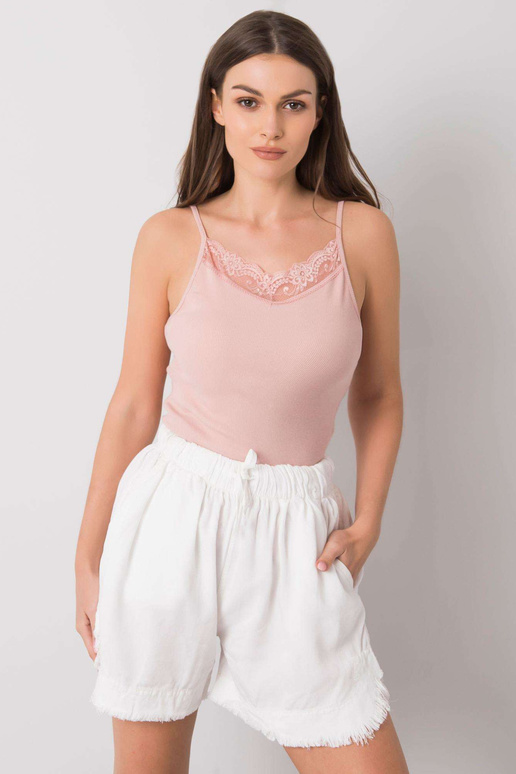 Armine Dirty Pink Ribbed Top Armine Dirty Pink Ribbed Top