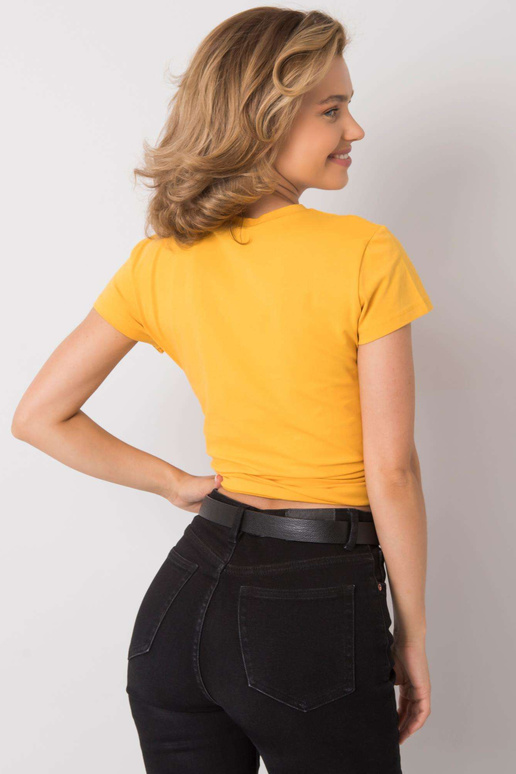 Gaiši oranžs persiku T-krekls