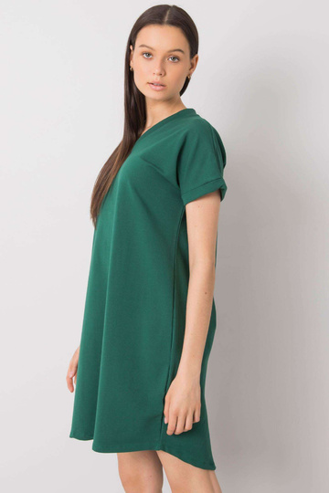 Tumši zaļa ikdienas kleita...