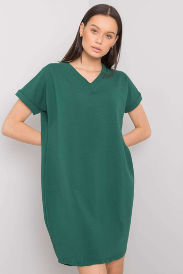 Tumši zaļa ikdienas kleita... 2