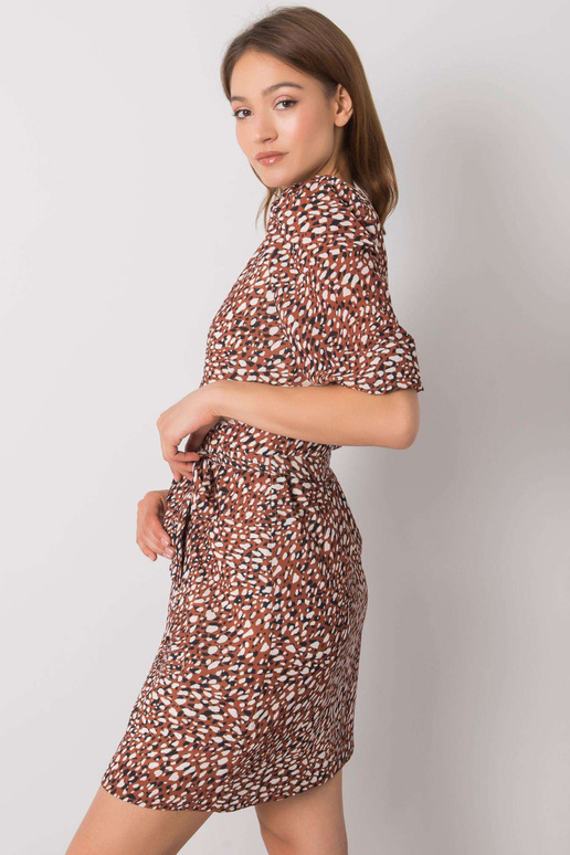 Brūna kleita ar Jianna apdrukām