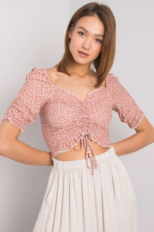 Netīri rozā īsa blūze Anthea RUE PARIS