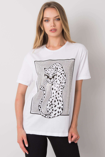 Balts T-krekls ar Sarra...