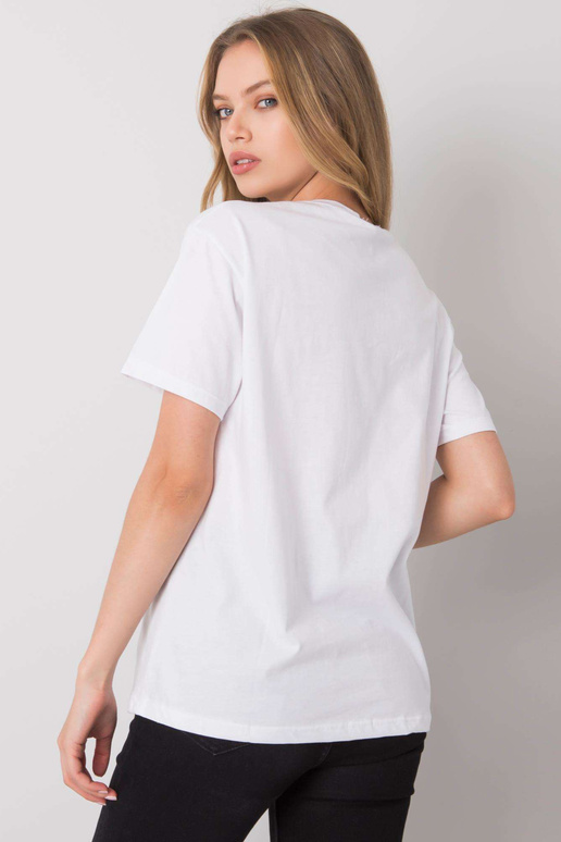 Balts T-krekls ar Sarra apdruku