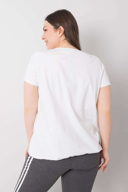 Celeste Cotton White liela izmēra blūze