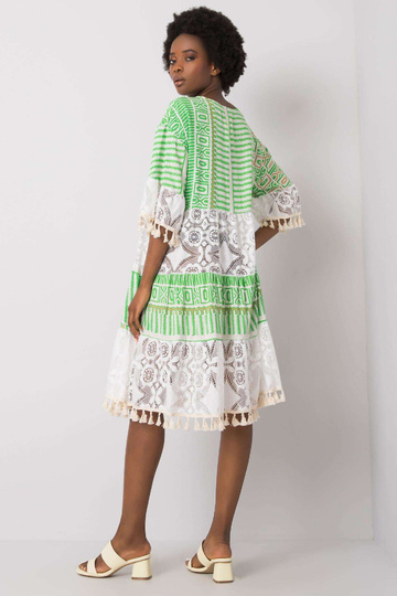 Nayeli zaļā boho kleita