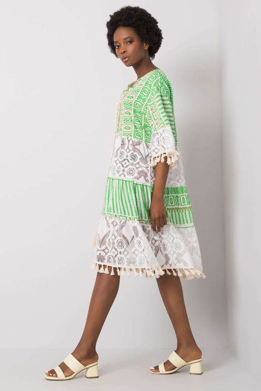 Nayeli zaļā boho kleita