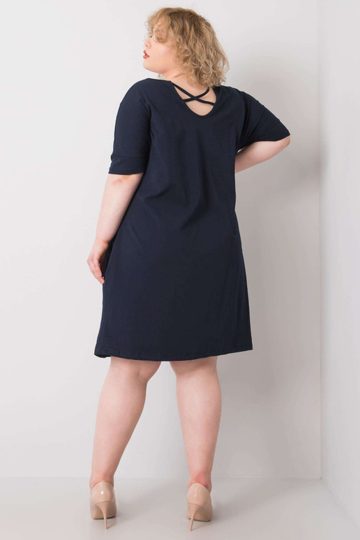 Tumši zila liela izmēra kleita Bellamy