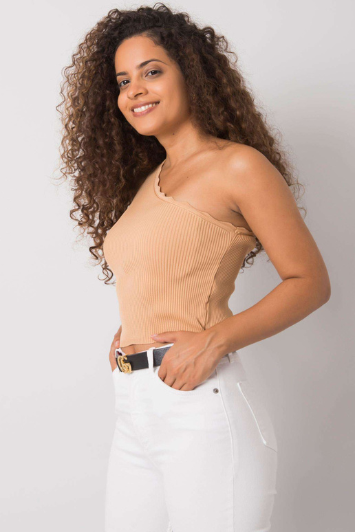 Haisley kamieļu tops ar vienu plecu