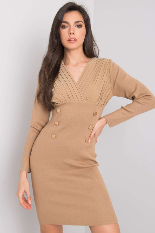 Tumši bēša Fit kleita Arcelia