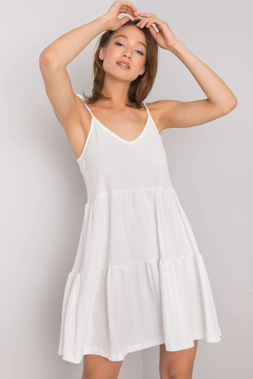 Balta volānu kleita Manon...