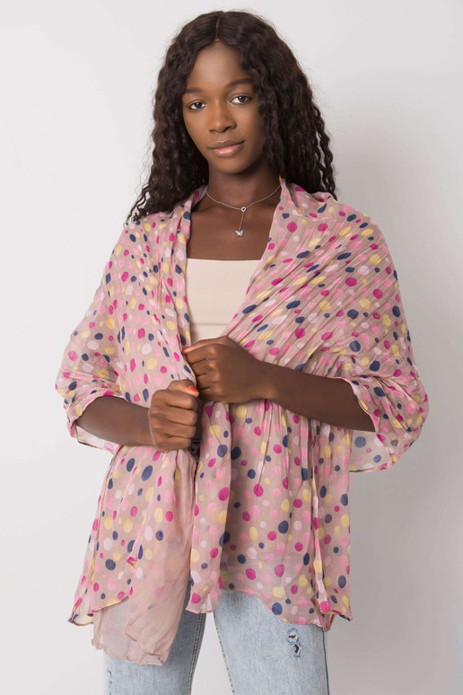 Bēša sieviešu šalle punktos