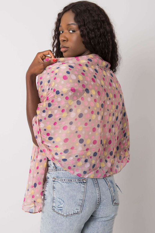 Bēša sieviešu šalle punktos