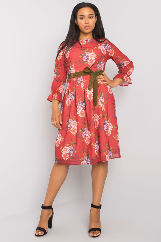 Burgundijas liela izmēra ziedu kleita... Burgundijas liela izmēra ziedu kleita...