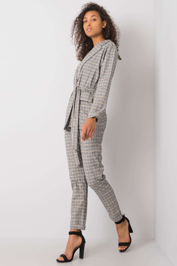 Pelēki bēša rūta jaka Saskia