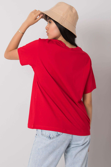 Sarkans T-krekls ar apdruku...