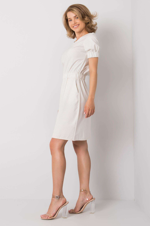 Ecru Merline svītraina kleita