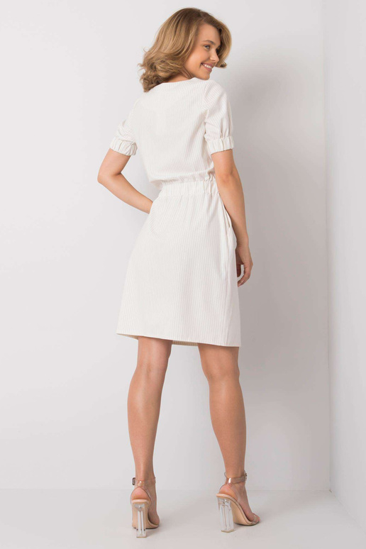 Ecru Merline svītraina kleita