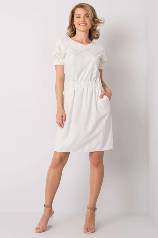 Ecru Merline svītraina kleita