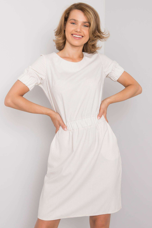 Ecru Merline svītraina kleita