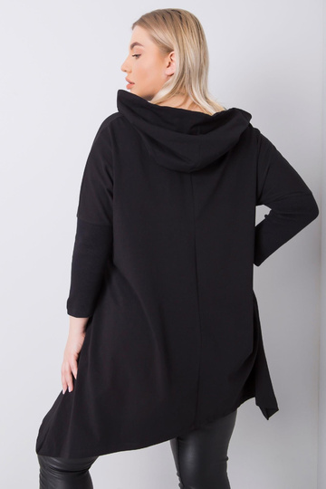 Aina Black Plus Size kapuci