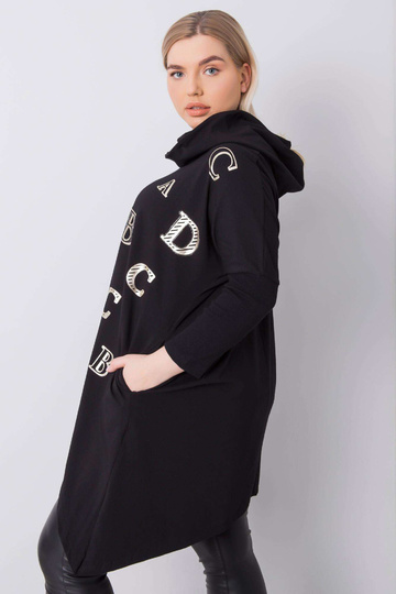 Aina Black Plus Size kapuci 2