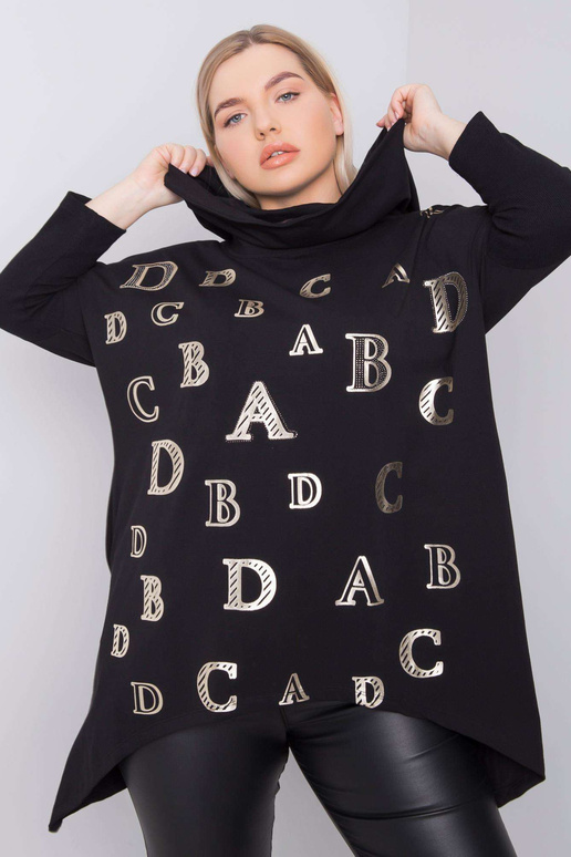 Aina Black Plus Size kapuci Aina Black Plus Size kapuci