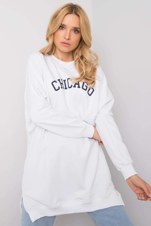 Balta tunika ar uzrakstu Corazon RUE...