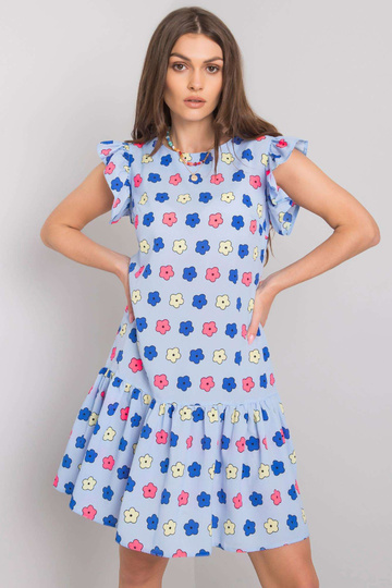 Zila volānu kleita Eria