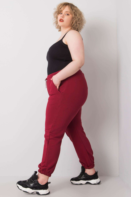 Bordo liela izmēra treniņbikses ar...