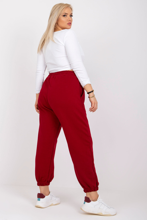 Bordo liela izmēra treniņbikses ar...