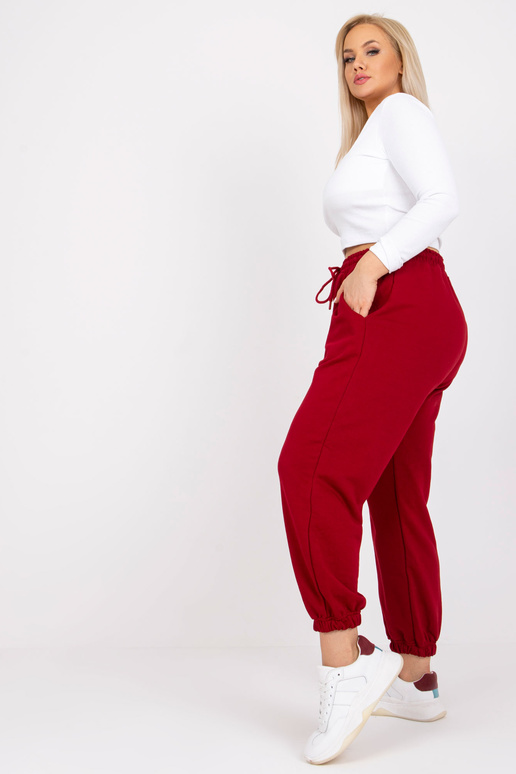 Bordo liela izmēra treniņbikses ar...